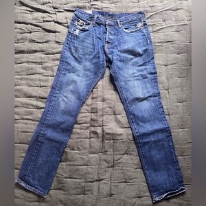 Abercrombie & Fitch Men's Indigo Straight Jeans